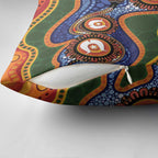 Australia NAIDOC Week 2026 Pillow Cover 50 Years of Deadly Dhari Snake Aboriginal Art