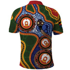 Australia NAIDOC Week 2026 Polo Shirt 50 Years of Deadly Dhari Snake Aboriginal Art