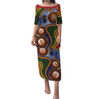 Australia NAIDOC Week 2026 Puletasi 50 Years of Deadly Dhari Snake Aboriginal Art