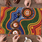 Australia NAIDOC Week 2026 Puzzle 50 Years of Deadly Dhari Snake Aboriginal Art