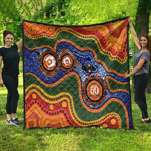 Australia NAIDOC Week 2026 Quilt 50 Years of Deadly Dhari Snake Aboriginal Art