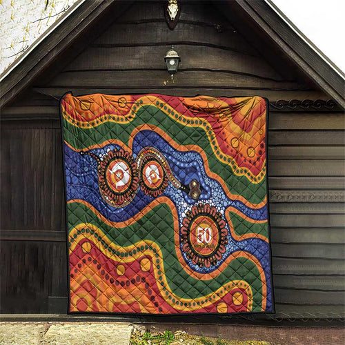 Australia NAIDOC Week 2026 Quilt 50 Years of Deadly Dhari Snake Aboriginal Art