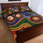Australia NAIDOC Week 2026 Quilt Bed Set 50 Years of Deadly Dhari Snake Aboriginal Art