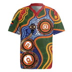 Australia NAIDOC Week 2026 Rugby Jersey 50 Years of Deadly Dhari Snake Aboriginal Art