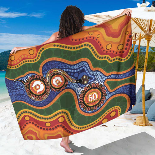 Australia NAIDOC Week 2026 Sarong 50 Years of Deadly Dhari Snake Aboriginal Art
