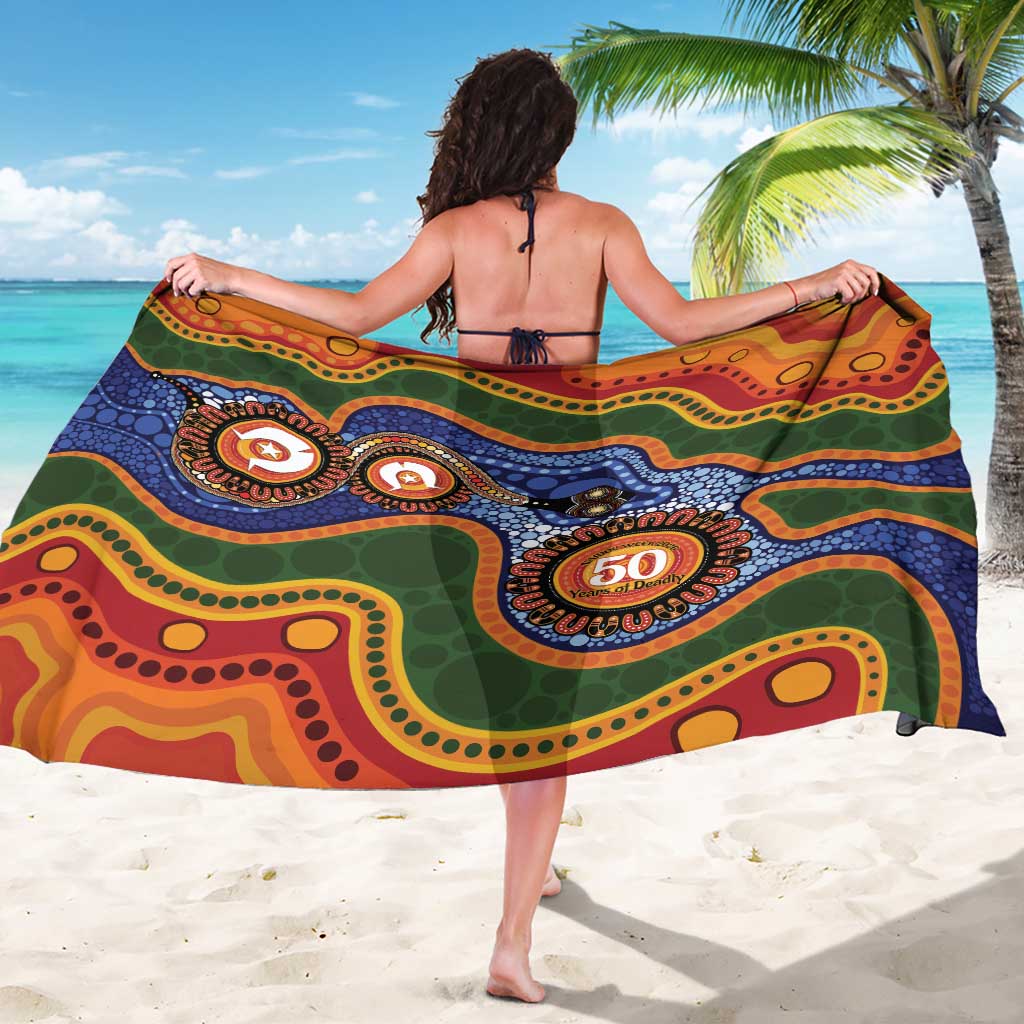 Australia NAIDOC Week 2026 Sarong 50 Years of Deadly Dhari Snake Aboriginal Art