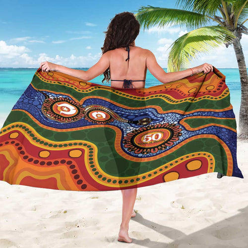 Australia NAIDOC Week 2026 Sarong 50 Years of Deadly Dhari Snake Aboriginal Art