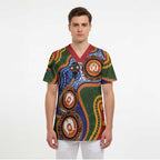 Australia NAIDOC Week 2026 Scrub Top 50 Years of Deadly Dhari Snake Aboriginal Art