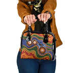 Australia NAIDOC Week 2026 Shoulder Handbag 50 Years of Deadly Dhari Snake Aboriginal Art