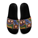 Australia NAIDOC Week 2026 Slide Sandals 50 Years of Deadly Dhari Snake Aboriginal Art