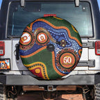 Australia NAIDOC Week 2026 Spare Tire Cover 50 Years of Deadly Dhari Snake Aboriginal Art