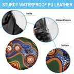 Australia NAIDOC Week 2026 Spare Tire Cover 50 Years of Deadly Dhari Snake Aboriginal Art