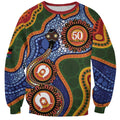 Australia NAIDOC Week 2026 Sweatshirt 50 Years of Deadly Dhari Snake Aboriginal Art