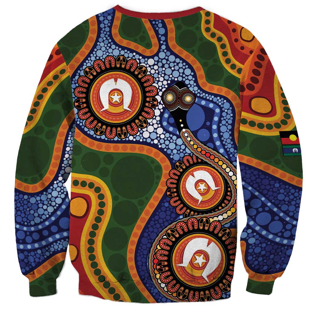 Australia NAIDOC Week 2026 Sweatshirt 50 Years of Deadly Dhari Snake Aboriginal Art