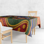 Australia NAIDOC Week 2026 Tablecloth 50 Years of Deadly Dhari Snake Aboriginal Art