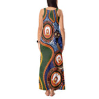 Australia NAIDOC Week 2026 Tank Maxi Dress 50 Years of Deadly Dhari Snake Aboriginal Art