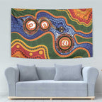 Australia NAIDOC Week 2026 Tapestry 50 Years of Deadly Dhari Snake Aboriginal Art