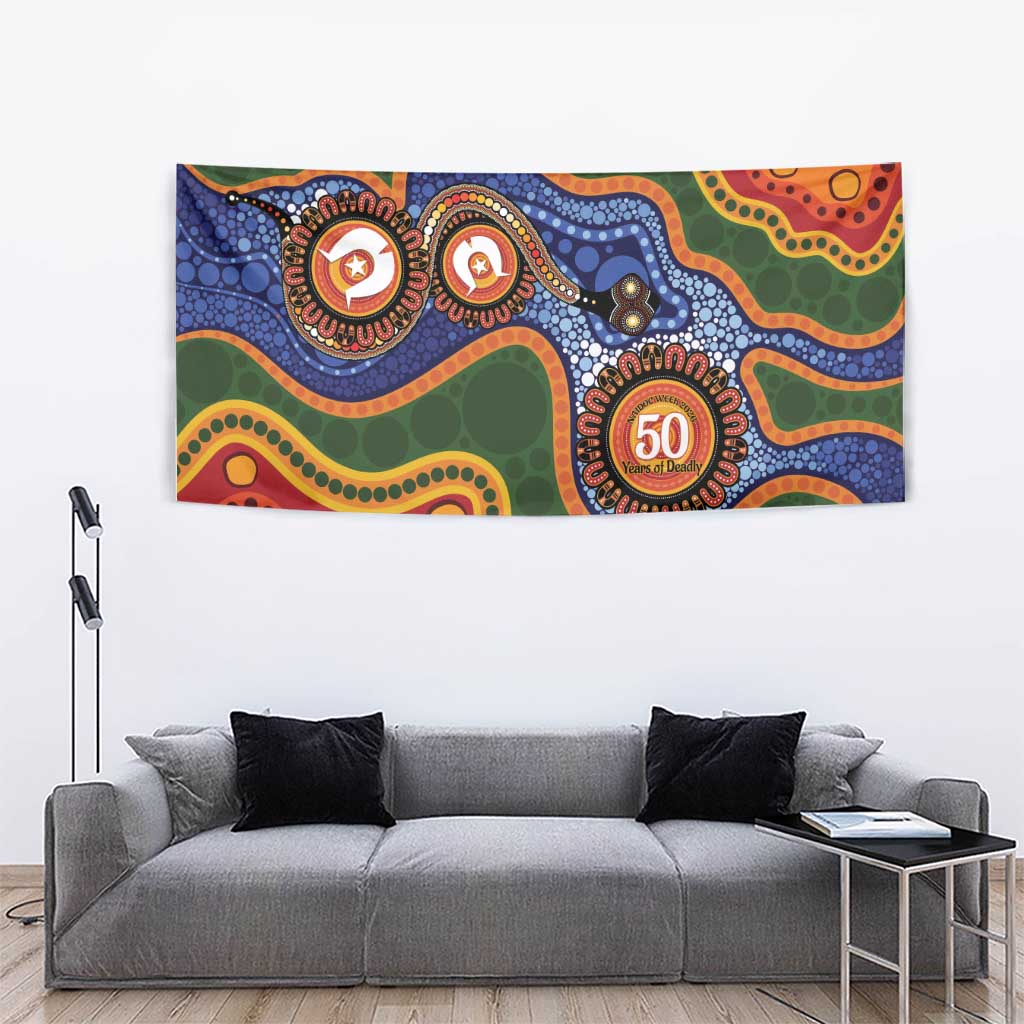 Australia NAIDOC Week 2026 Tapestry 50 Years of Deadly Dhari Snake Aboriginal Art