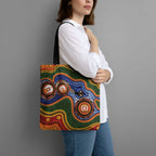 Australia NAIDOC Week 2026 Tote Bag 50 Years of Deadly Dhari Snake Aboriginal Art