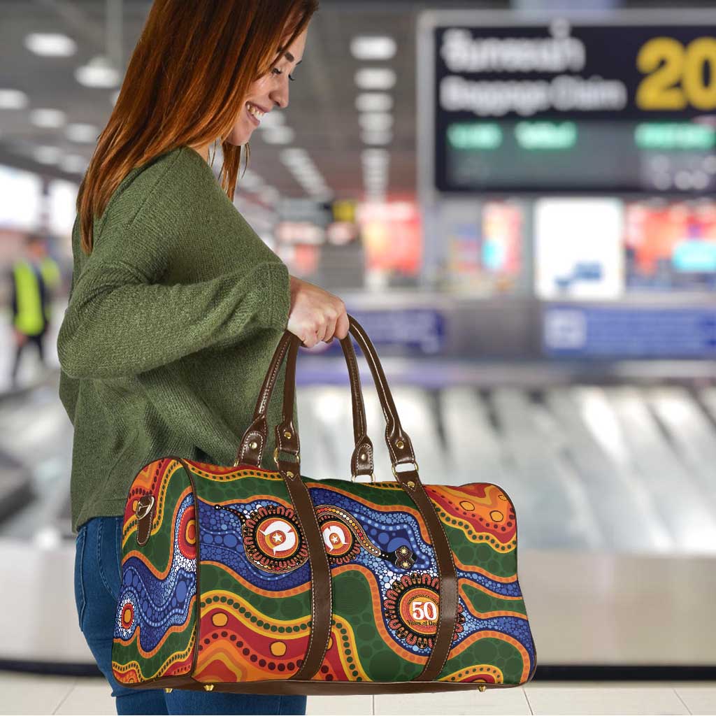 Australia NAIDOC Week 2026 Travel Bag 50 Years of Deadly Dhari Snake Aboriginal Art