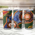Australia NAIDOC Week 2026 Tumbler Cup 50 Years of Deadly Dhari Snake Aboriginal Art