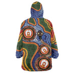 Australia NAIDOC Week 2026 Wearable Blanket Hoodie 50 Years of Deadly Dhari Snake Aboriginal Art