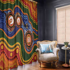 Australia NAIDOC Week 2026 Window Curtain 50 Years of Deadly Dhari Snake Aboriginal Art