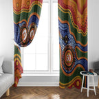 Australia NAIDOC Week 2026 Window Curtain 50 Years of Deadly Dhari Snake Aboriginal Art