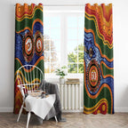 Australia NAIDOC Week 2026 Window Curtain 50 Years of Deadly Dhari Snake Aboriginal Art