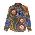 Australia NAIDOC Week 2026 Women Casual Shirt 50 Years of Deadly Dhari Snake Aboriginal Art