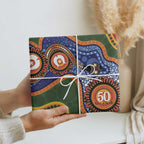 Australia NAIDOC Week 2026 Wrapping Paper 50 Years of Deadly Dhari Snake Aboriginal Art