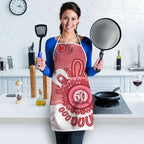 NAIDOC Week 2026 Apron 50 Years Deadly Dhari Pink Aboriginal Art