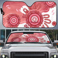 NAIDOC Week 2026 Auto Sun Shade 50 Years Deadly Dhari Pink Aboriginal Art