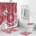 NAIDOC Week 2026 Bathroom Set 50 Years Deadly Dhari Pink Aboriginal Art