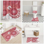 NAIDOC Week 2026 Bathroom Set 50 Years Deadly Dhari Pink Aboriginal Art