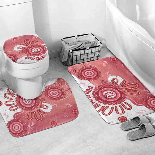 NAIDOC Week 2026 Bathroom Set 50 Years Deadly Dhari Pink Aboriginal Art
