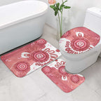 NAIDOC Week 2026 Bathroom Set 50 Years Deadly Dhari Pink Aboriginal Art