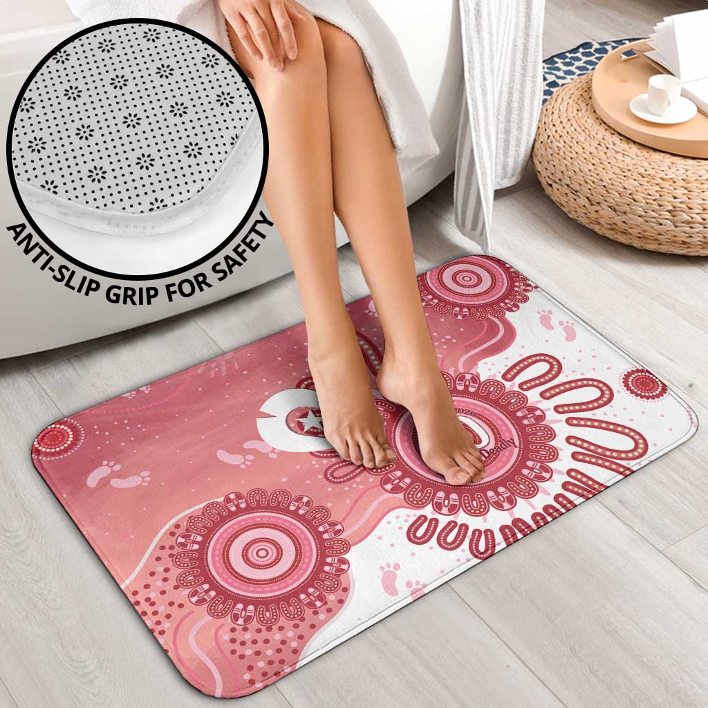 NAIDOC Week 2026 Bathroom Set 50 Years Deadly Dhari Pink Aboriginal Art