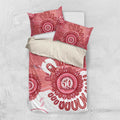 NAIDOC Week 2026 Bedding Set 50 Years Deadly Dhari Pink Aboriginal Art