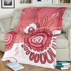 NAIDOC Week 2026 Blanket 50 Years Deadly Dhari Pink Aboriginal Art
