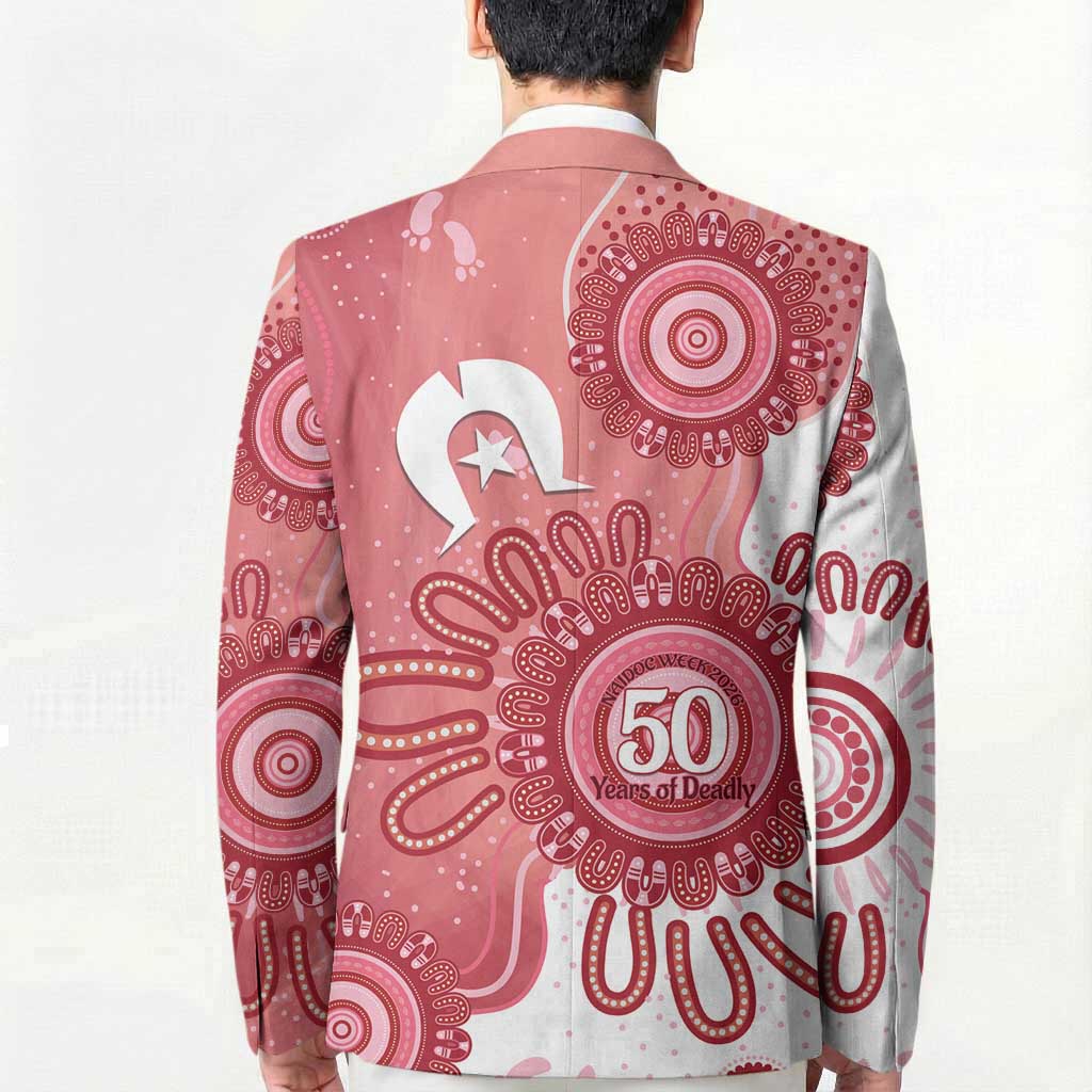 NAIDOC Week 2026 Blazer 50 Years Deadly Dhari Pink Aboriginal Art