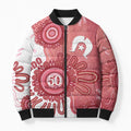 NAIDOC Week 2026 Bomber Puffer Jacket 50 Years Deadly Dhari Pink Aboriginal Art