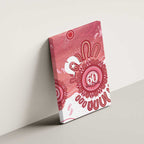 NAIDOC Week 2026 Canvas Wall Art 50 Years Deadly Dhari Pink Aboriginal Art