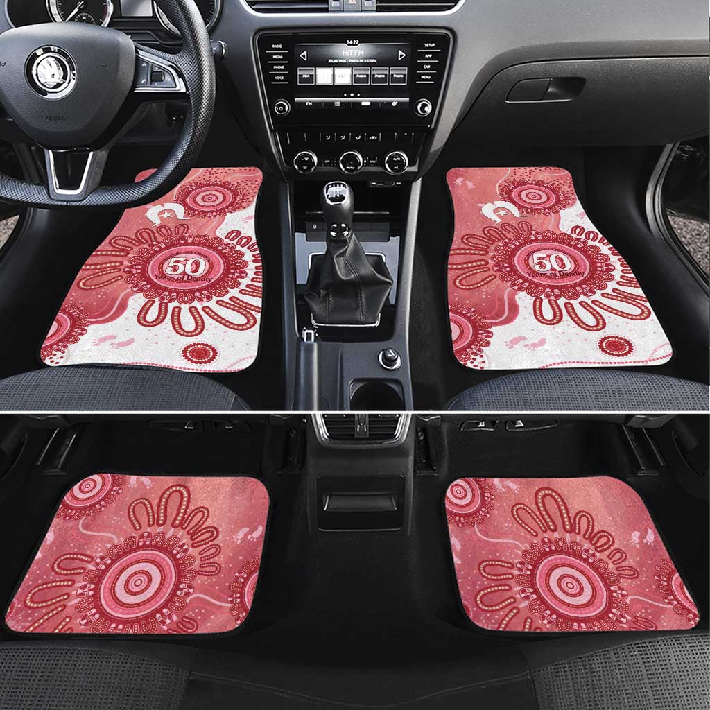 NAIDOC Week 2026 Car Mats 50 Years Deadly Dhari Pink Aboriginal Art