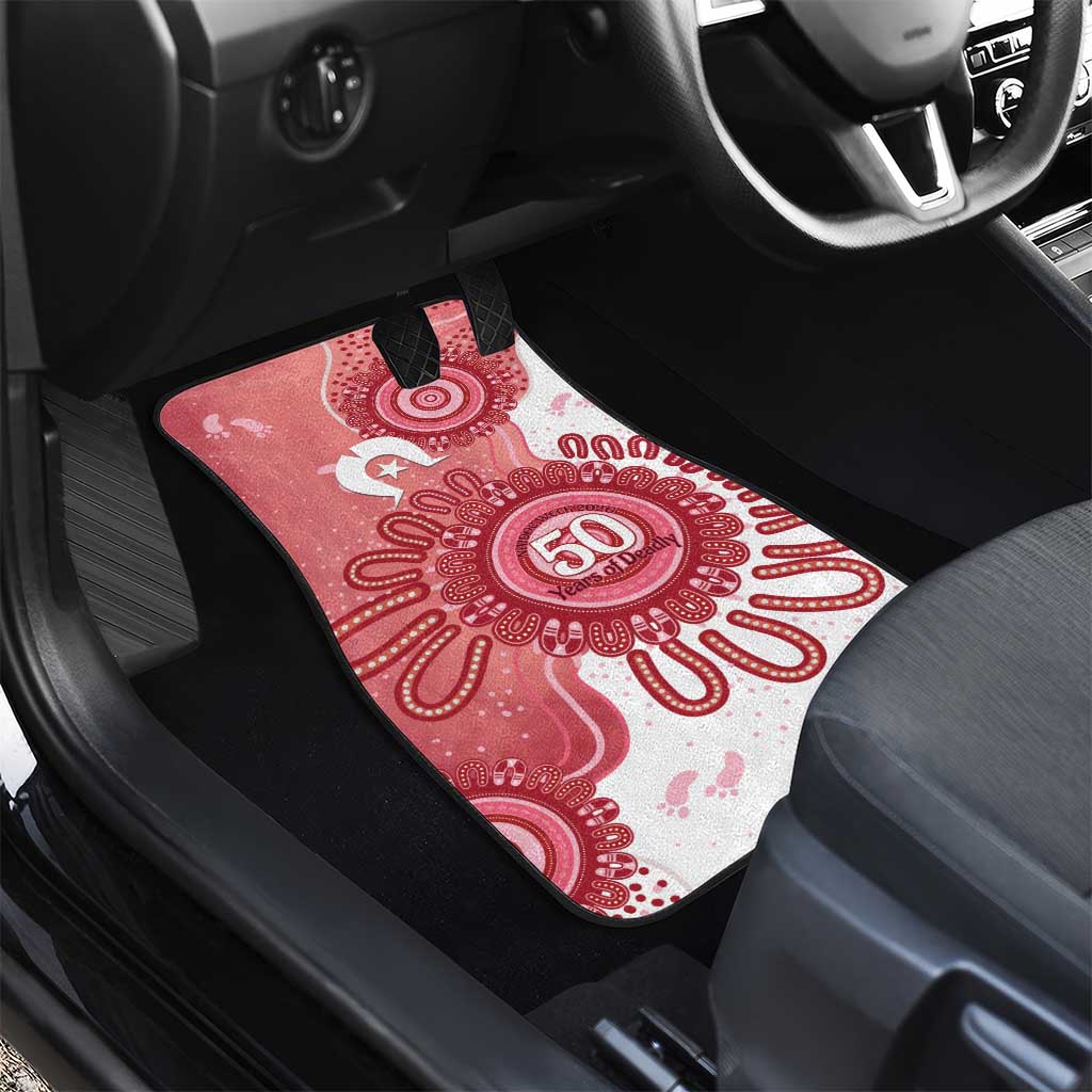 NAIDOC Week 2026 Car Mats 50 Years Deadly Dhari Pink Aboriginal Art