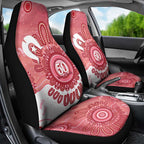 NAIDOC Week 2026 Car Seat Cover 50 Years Deadly Dhari Pink Aboriginal Art