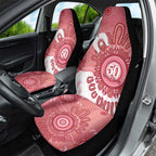 NAIDOC Week 2026 Car Seat Cover 50 Years Deadly Dhari Pink Aboriginal Art