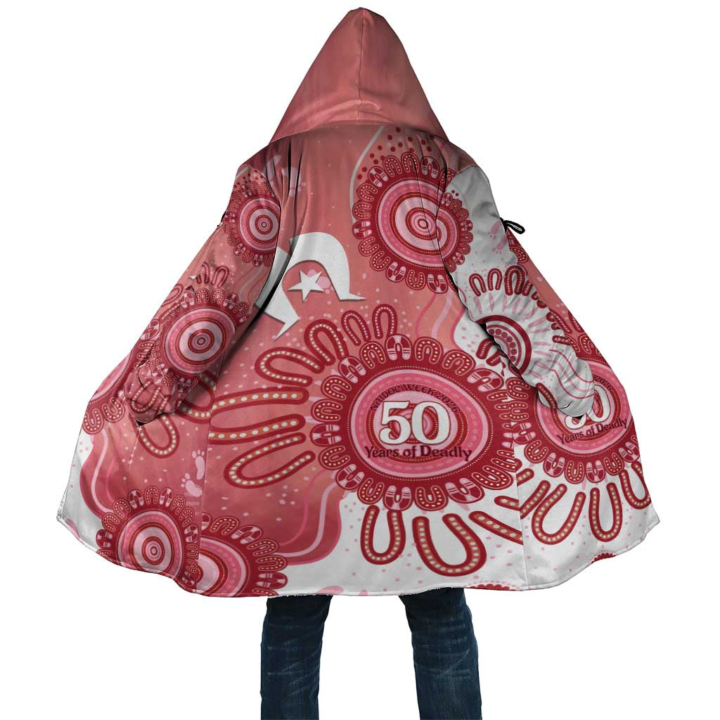 NAIDOC Week 2026 Cloak 50 Years Deadly Dhari Pink Aboriginal Art