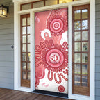 NAIDOC Week 2026 Door Cover 50 Years Deadly Dhari Pink Aboriginal Art
