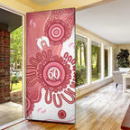 NAIDOC Week 2026 Door Cover 50 Years Deadly Dhari Pink Aboriginal Art